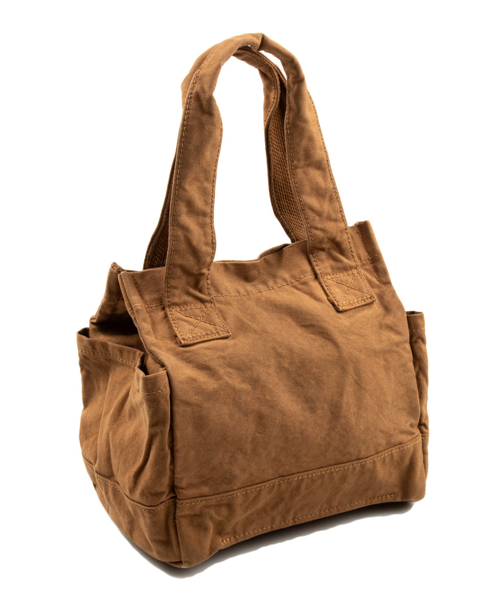 Kapital #6 Canvas Standard Tote (S) - Camel - Standard & Strange