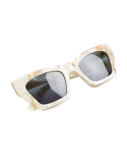 Lowercase Eyewear Vanguard Sunglass - Ivory Marble - Standard & Strange