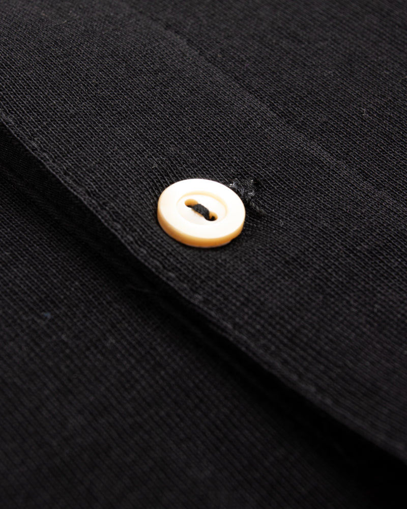 Merz b. Schwanen 207 Loopwheeled SS Henley - Black - Standard & Strange