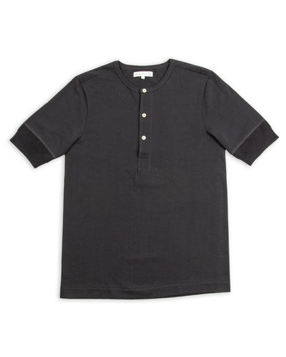 Merz b. Schwanen 207 Loopwheeled SS Henley - Charcoal - Standard & Strange