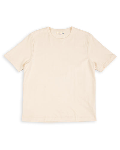 Merz b. Schwanen 2M15C Cropped Vintage Machine Jersey T-Shirt - Nature - Standard & Strange