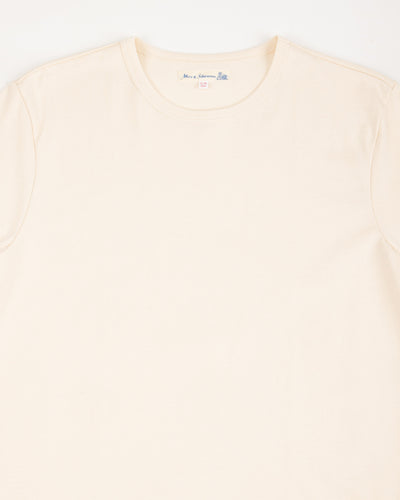 Merz b. Schwanen 2M15C Cropped Vintage Machine Jersey T-Shirt - Nature - Standard & Strange