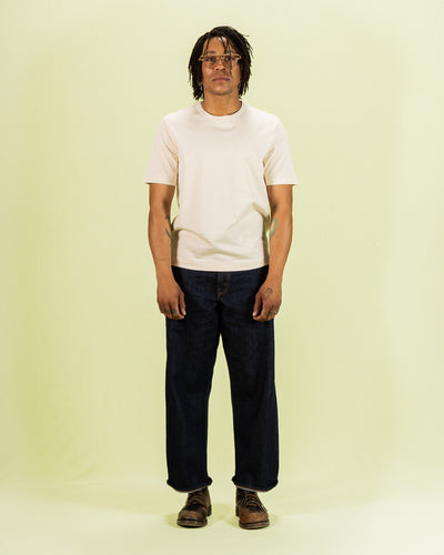 Merz b. Schwanen 2M15C Cropped Vintage Machine Jersey T-Shirt - Nature - Standard & Strange