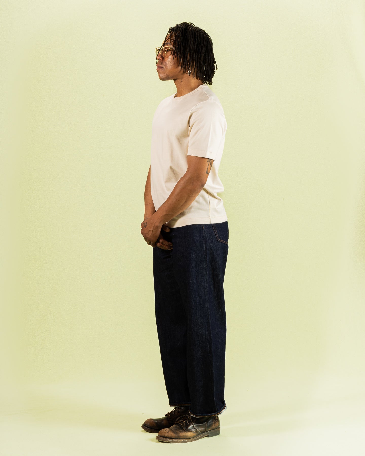 2M15C Cropped Vintage Machine Jersey T-Shirt - Nature