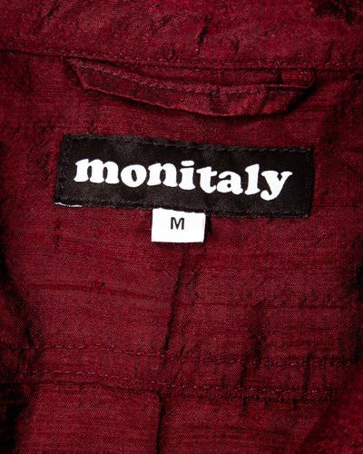 Monitaly 50's Milano Shirt - Maroon Dupion Silk - Standard & Strange