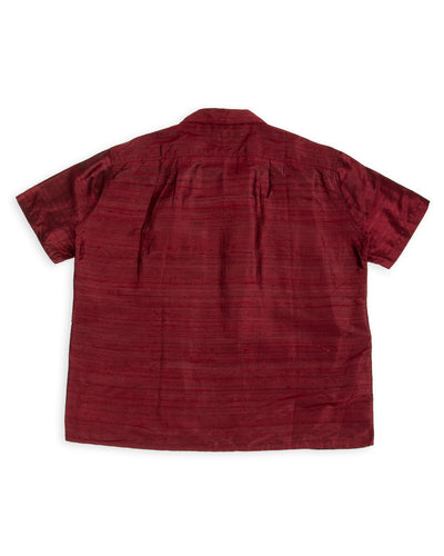 Monitaly 50's Milano Shirt - Maroon Dupion Silk - Standard & Strange