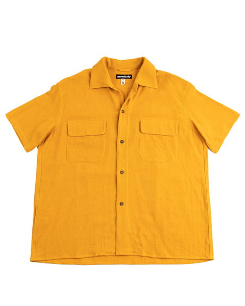 The Stanley Yellow Micro Check  Mens State & Liberty Dress Shirts -  Sartorial Panda