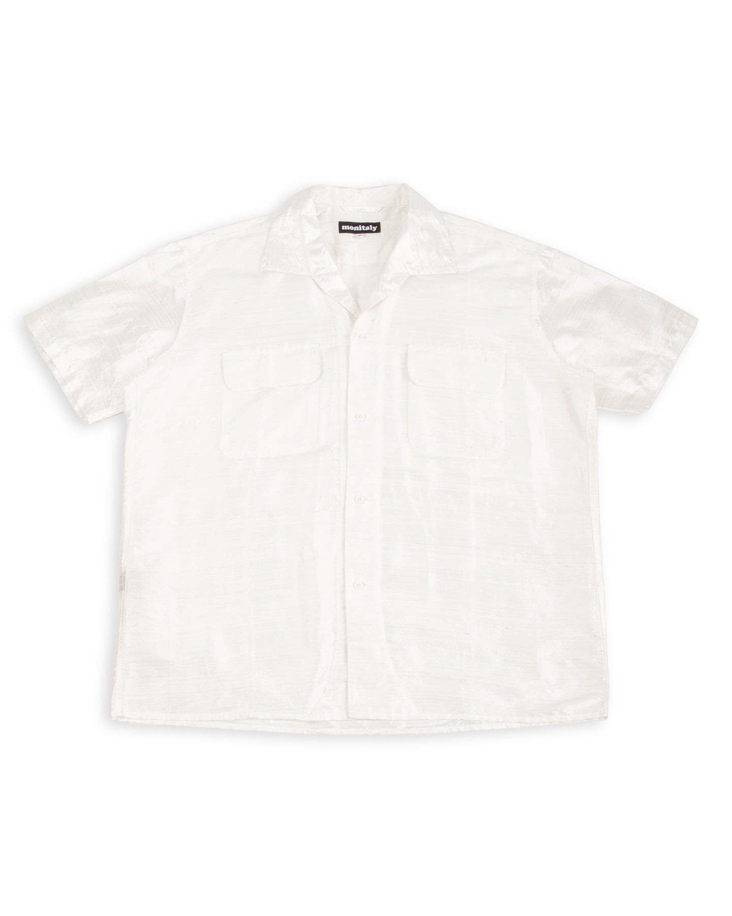 50's Milano Shirt - White Dupion Silk – Standard & Strange