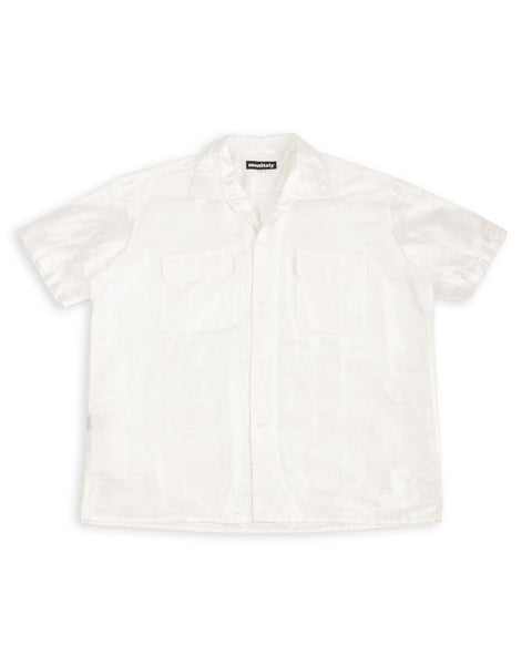 50's Milano Shirt - White Dupion Silk – Standard & Strange