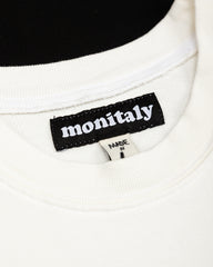 Monitaly French Terry Cropped S/S Sweat Shirt - Cream - Standard & Strange