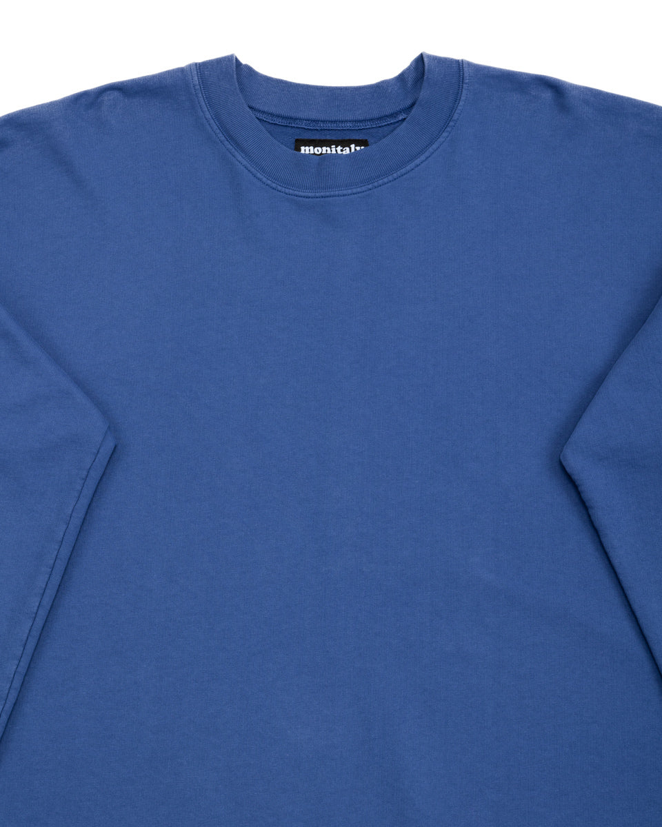 Monitaly French Terry Cropped Sweat Shirt - Navy - Standard & Strange
