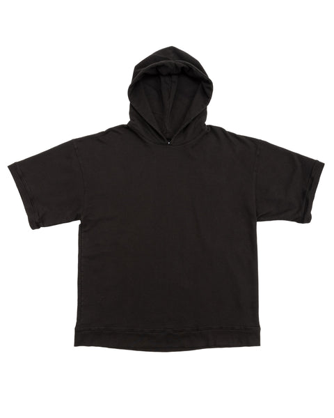 Monitaly French Terry S/S Hoodie - Black - Standard & Strange