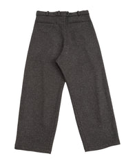 Monitaly Triple Tuck Wide Pants - Wool Flannel Vicente Bengal - Standard & Strange