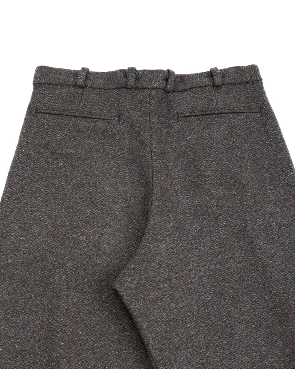 Monitaly Triple Tuck Wide Pants - Wool Flannel Vicente Bengal ...