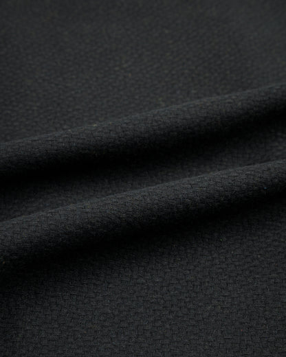 Monitaly Jute Coat - Black Wool Flannel Vicente - Standard & Strange