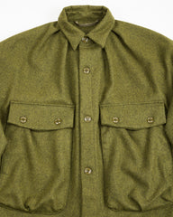 Monitaly Lazy Travel Jacket - Mil Olive Wool Flannel - Standard & Strange