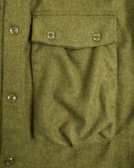 Monitaly Lazy Travel Jacket - Mil Olive Wool Flannel - Standard & Strange