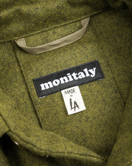 Monitaly Lazy Travel Jacket - Mil Olive Wool Flannel - Standard & Strange