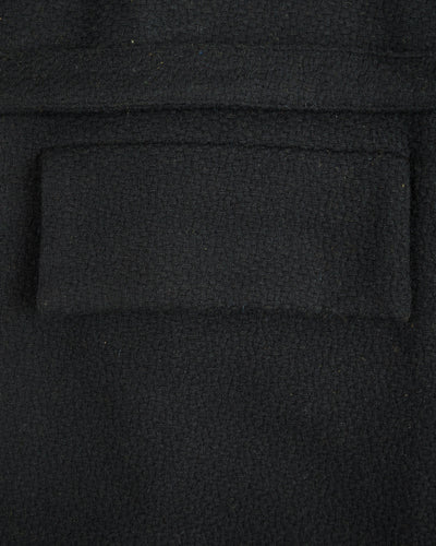 Monitaly Jute Coat - Black Wool Flannel Vicente - Standard & Strange