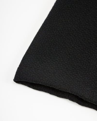 Monitaly Jute Coat - Black Wool Flannel Vicente - Standard & Strange