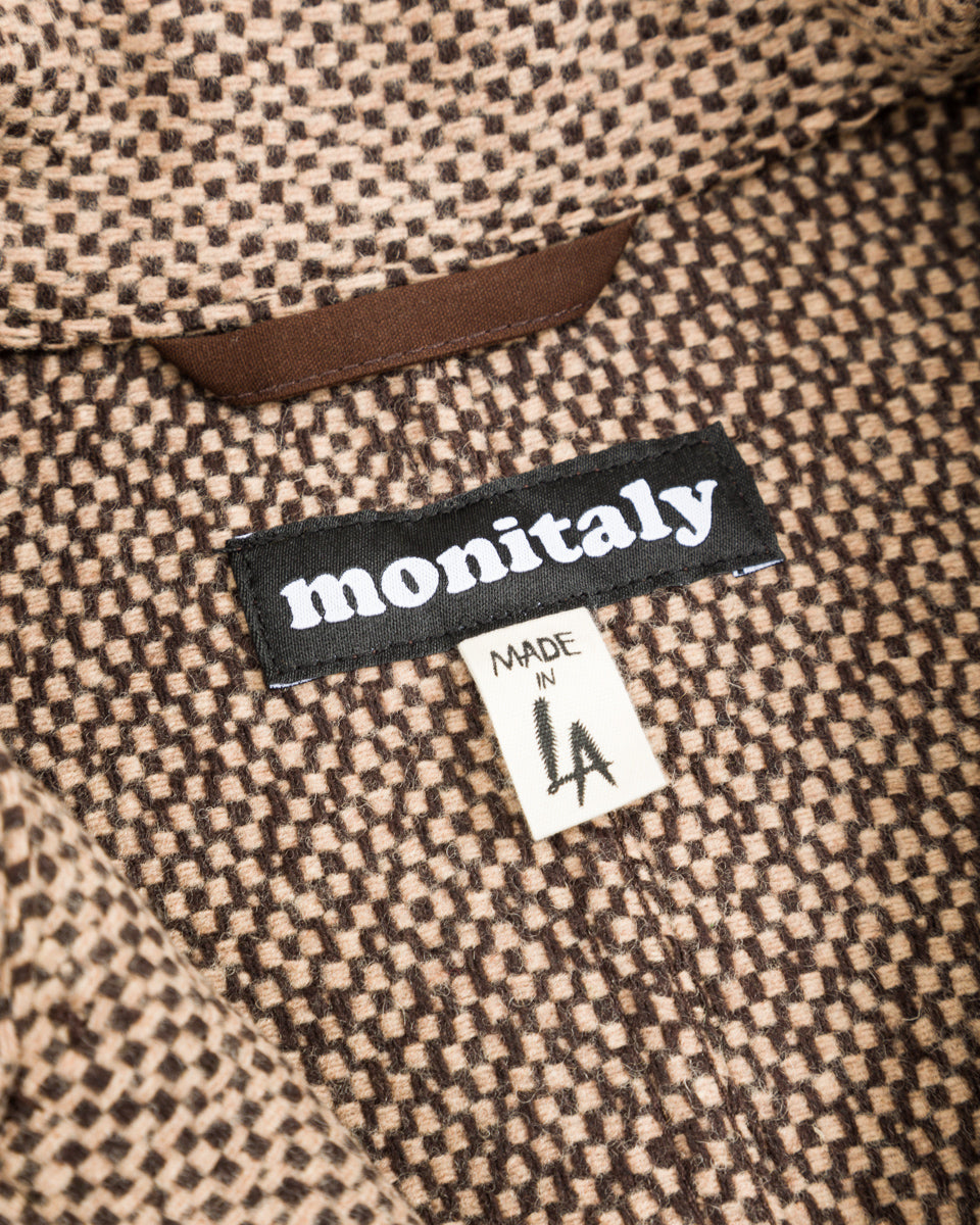 Monitaly Italian Jail Jacket - Giraffe Wool Flannel Vicente - Standard & Strange