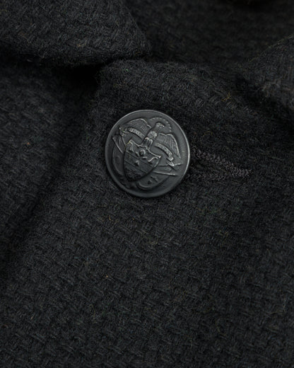 Monitaly Jute Coat - Black Wool Flannel Vicente - Standard & Strange