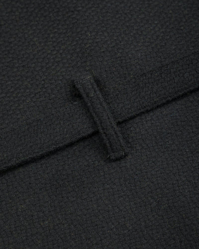 Monitaly Jute Coat - Black Wool Flannel Vicente - Standard & Strange