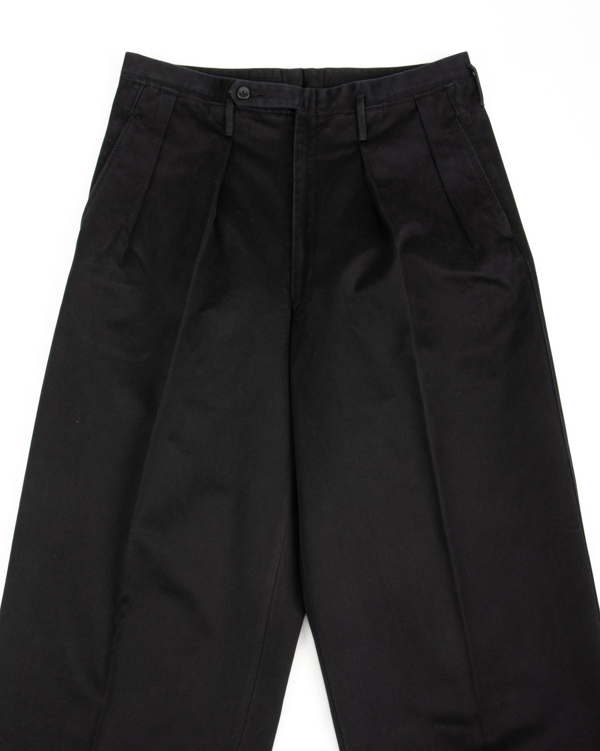 MotivMfg Bund Trousers - Black Super Cotton Sateen - Standard & Strange