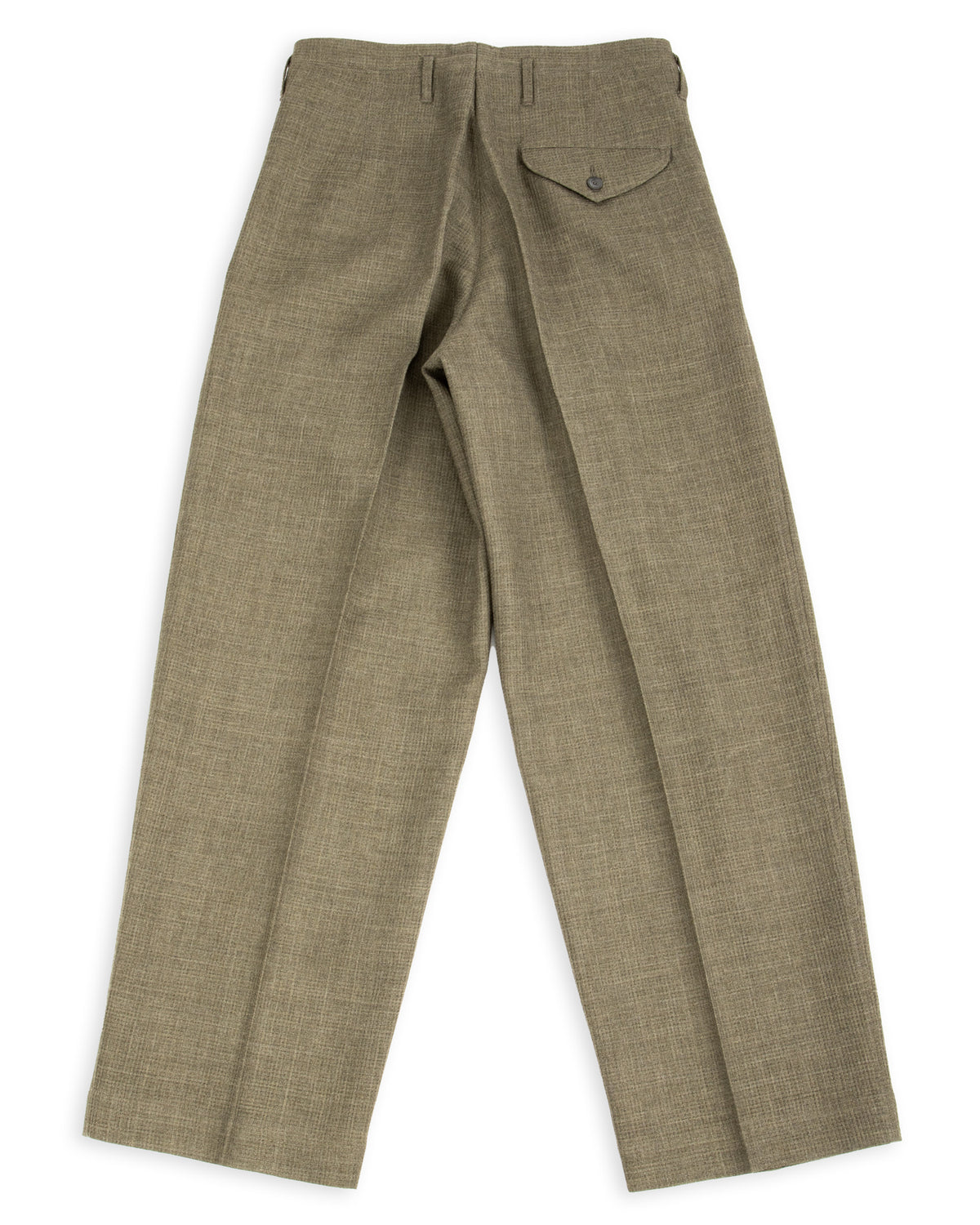MotivMfg Bund Trousers - Sage Micro Check Suiting - Standard & Strange