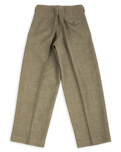 MotivMfg Bund Trousers - Sage Micro Check Suiting - Standard & Strange