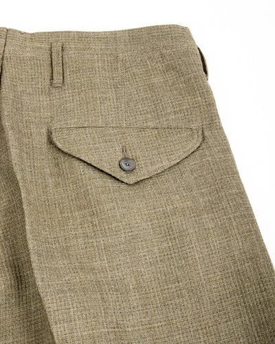 MotivMfg Bund Trousers - Sage Micro Check Suiting - Standard & Strange
