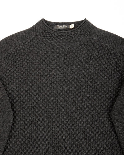 MotivMfg Cashmere Bubble Knit Mockneck - Grey Flannel - Standard & Strange