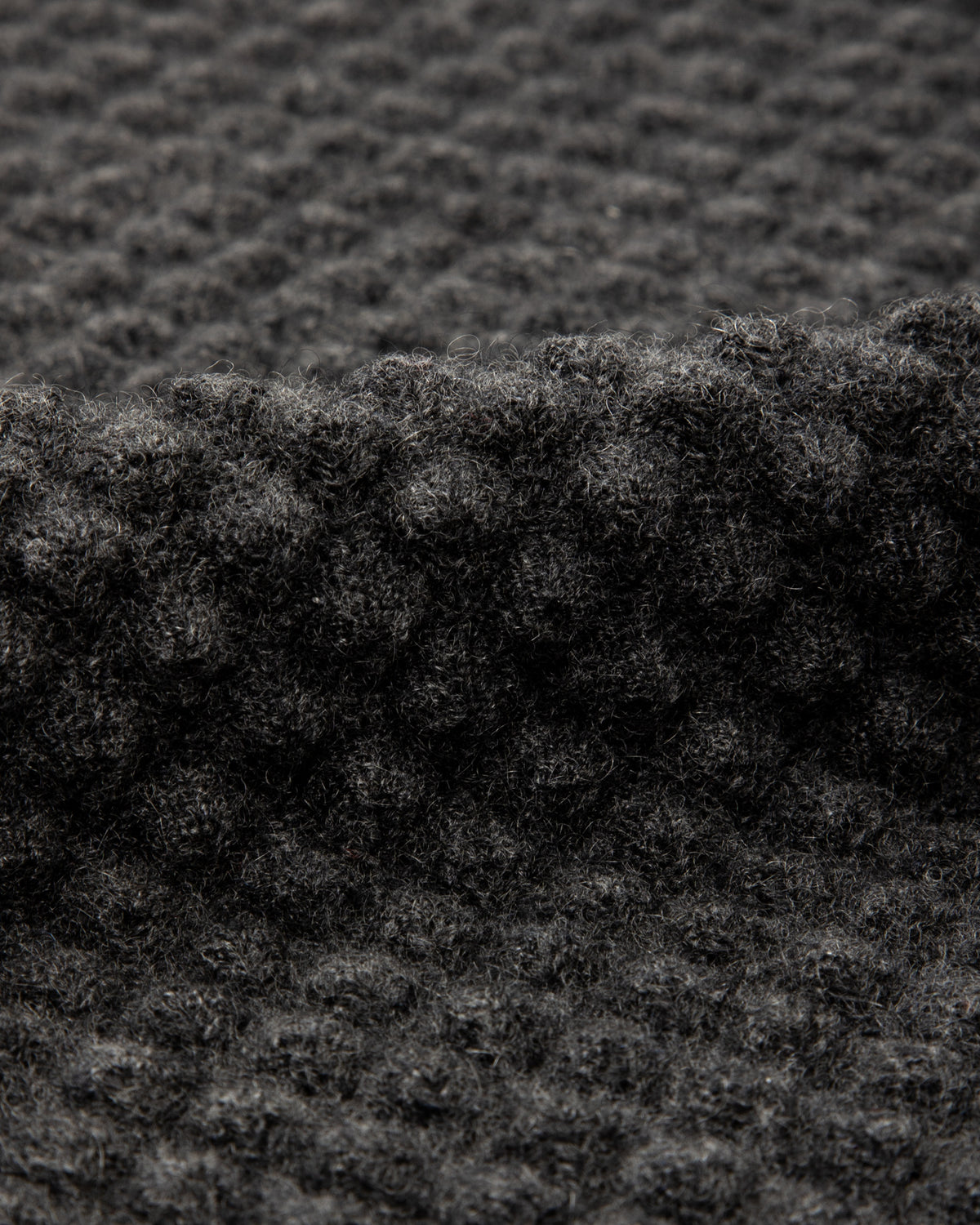 MotivMfg Cashmere Bubble Knit Mockneck - Grey Flannel - Standard & Strange