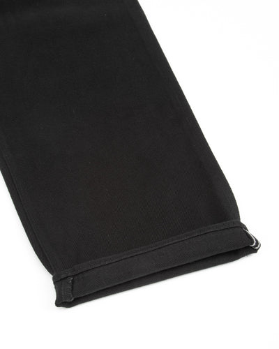 MotivMfg Pleat Denim Trousers - Black Tailorable Denim - Standard & Strange