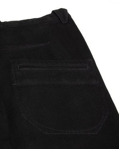 MotivMfg Pleat Denim Trousers - Black Tailorable Denim - Standard & Strange
