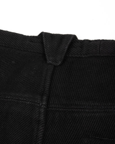 MotivMfg Pleat Denim Trousers - Black Tailorable Denim - Standard & Strange