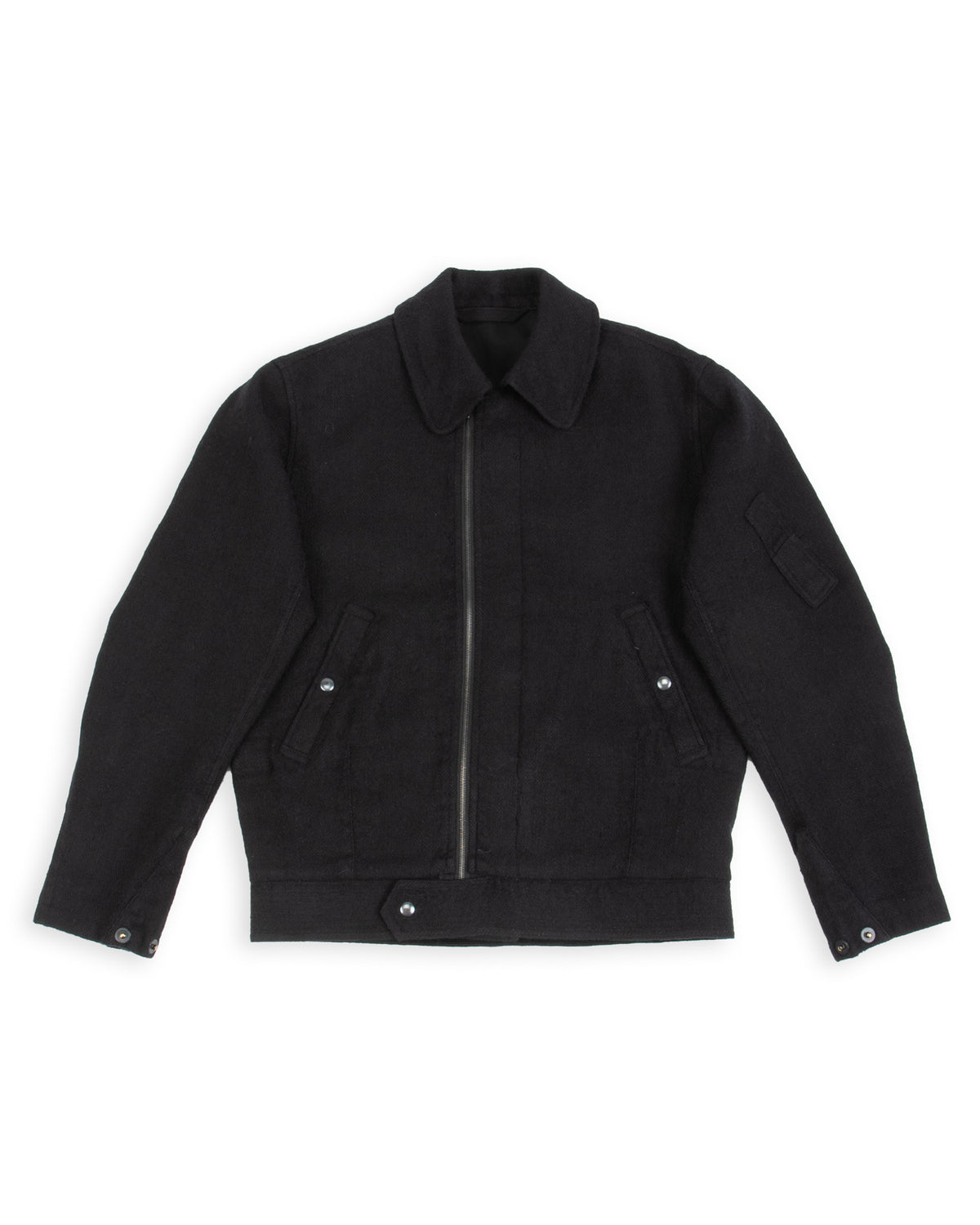 MotivMfg Mirage Jacket - Black Linen/Wool Herringbone - Standard & Strange