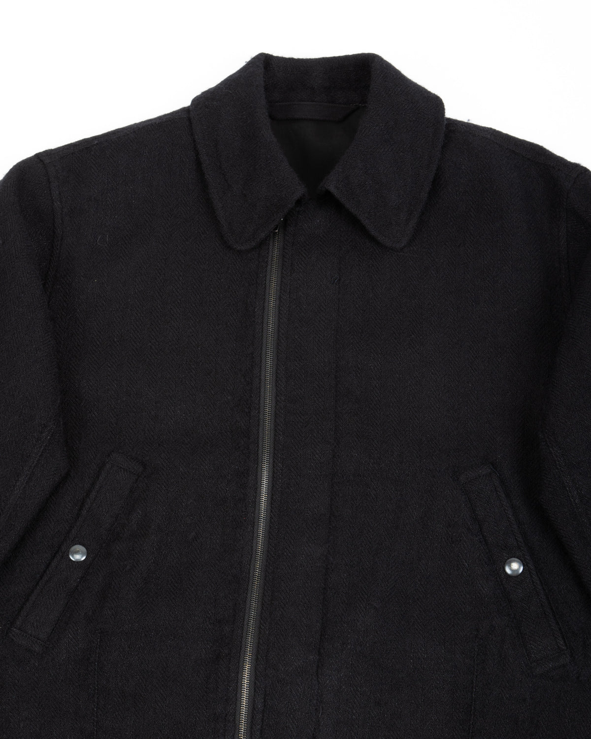 MotivMfg Mirage Jacket - Black Linen/Wool Herringbone - Standard & Strange