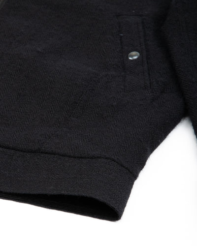 MotivMfg Mirage Jacket - Black Linen/Wool Herringbone - Standard & Strange
