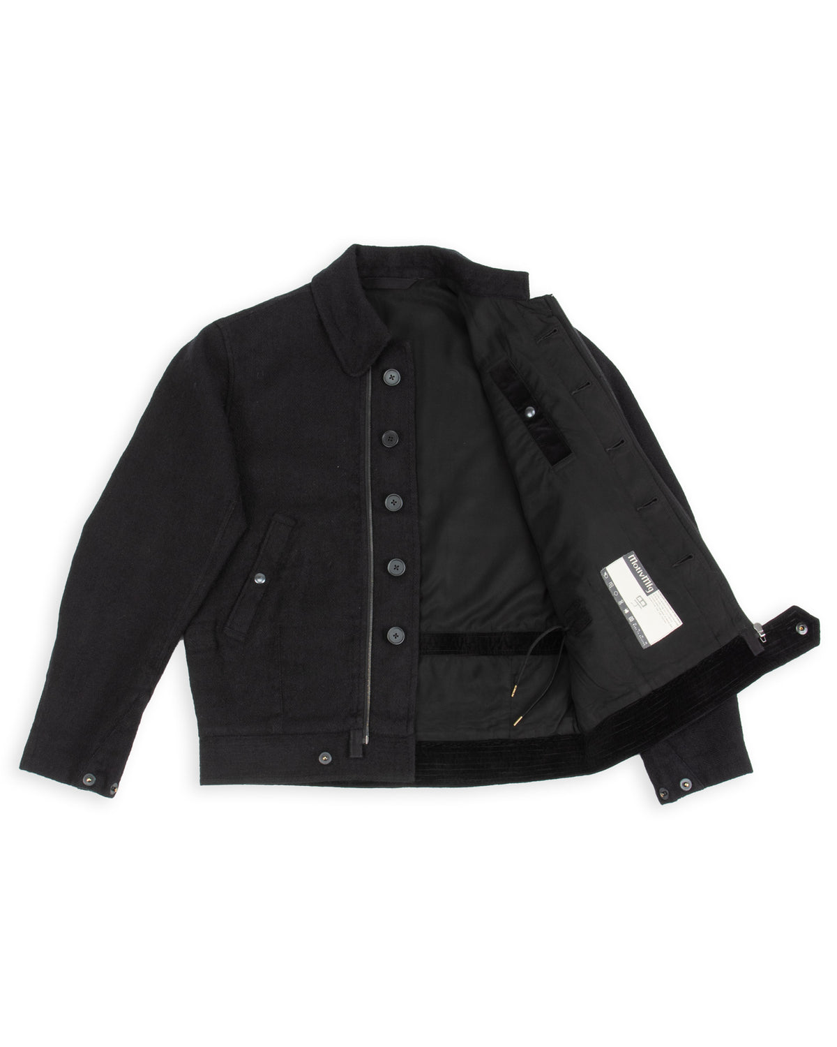 MotivMfg Mirage Jacket - Black Linen/Wool Herringbone - Standard & Strange