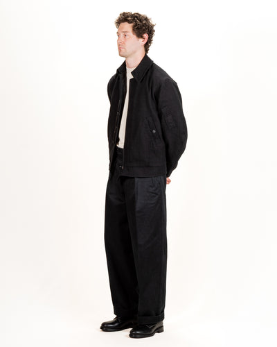 MotivMfg Mirage Jacket - Black Linen/Wool Herringbone - Standard & Strange