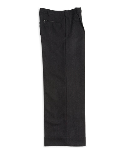 MotivMfg Mono Trousers - Red Rain Charcoal "Redpath" Flannel - Standard & Strange