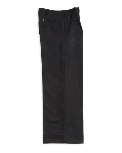 MotivMfg Mono Trousers - Red Rain Charcoal "Redpath" Flannel - Standard & Strange