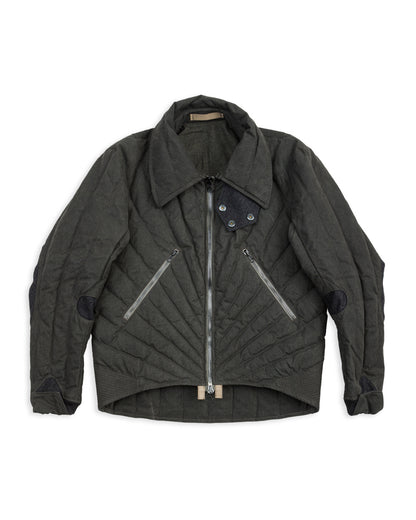 MotivMfg Radium Down Jacket - Black Waxed Cotton - Standard & Strange