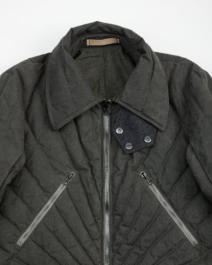 MotivMfg Radium Down Jacket - Black Waxed Cotton - Standard & Strange