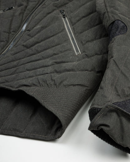 MotivMfg Radium Down Jacket - Black Waxed Cotton - Standard & Strange