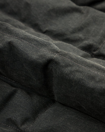 MotivMfg Radium Down Jacket - Black Waxed Cotton - Standard & Strange