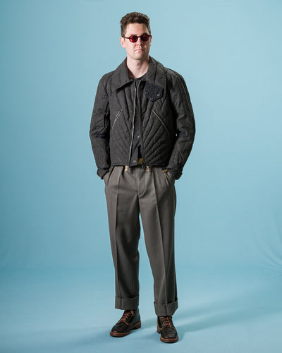 MotivMfg Radium Down Jacket - Black Waxed Cotton - Standard & Strange