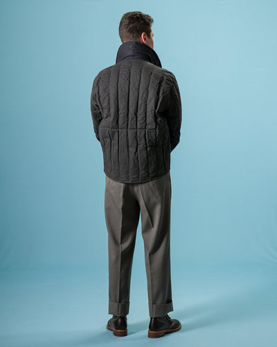 MotivMfg Radium Down Jacket - Black Waxed Cotton - Standard & Strange