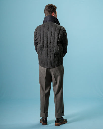 MotivMfg Radium Down Jacket - Black Waxed Cotton - Standard & Strange